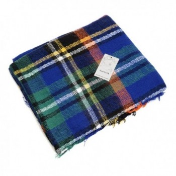 Womens Tartan Scarf Checked Pashmina