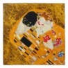 Swhiteme Luxurious 100% Silk Charmeuse Square Scarf - "Gustav Klimt's ""The Kiss""" - CU11FC5NFI9