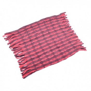 Infinity Circle Ribbed Fringe Scarves