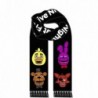 Deluxe Five Nights at Freddy's Black Knitted Winter Scarf Chica Bonnie Foxy - CN12LWA0ZJD