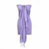 Peach Couture Elegant Vintage Two Color Jacquard Paisley Pashmina Shawl Wrap - Purple and Periwinkle - CJ128EZQ963