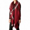 Apparelism Womens Oversized Blanket 7216 Burgundy