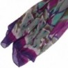 Bucasi Purple Geometric Boho Scarf