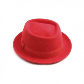 Classic Italy Diamond Porkpie Wool in Men's Fedoras