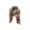 Tartan Blanket Checked Pashmina Claret