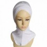 TRENTON Women's Muslim Scarf Full Cover Inner Hijab Cap Islamic Hat Underscarf - White - CA12MZJEN76
