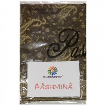USBingoshop Elegant Cashew Pashmina 12 Brown in Fashion Scarves