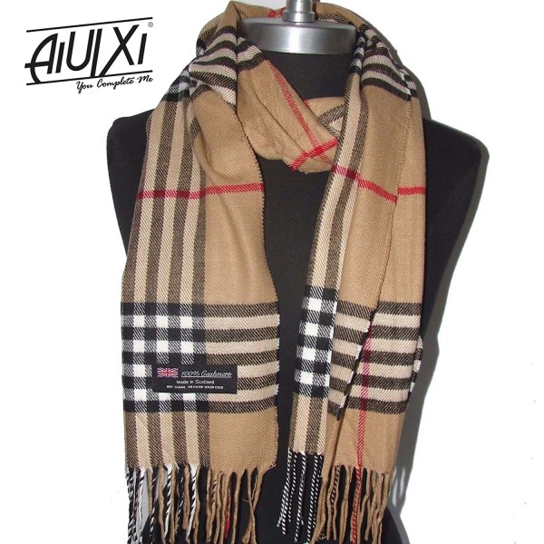 cashmere scarf check