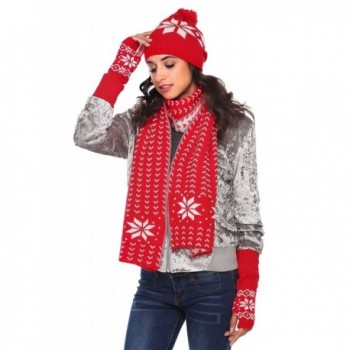 Women Fashion Winter Knitted Gloves in Fashion Scarves