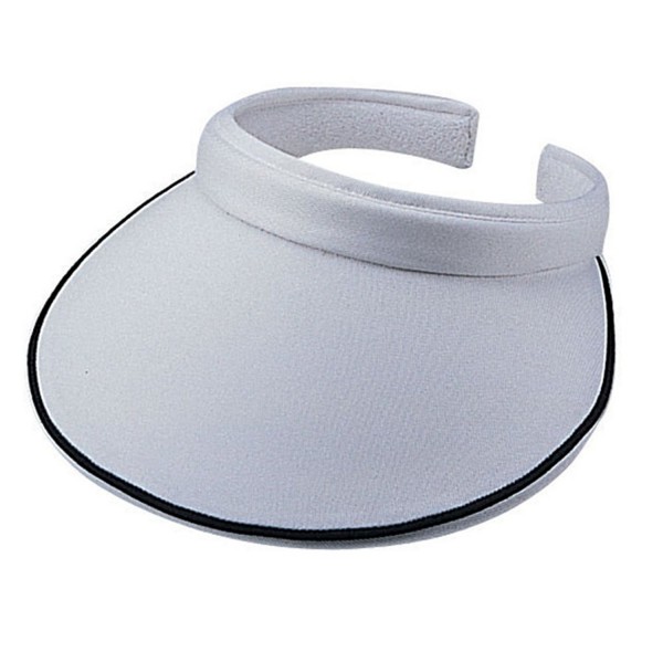 Cotton Twill Clip on Athletic Visor - White - CJ11CJQ0RVH