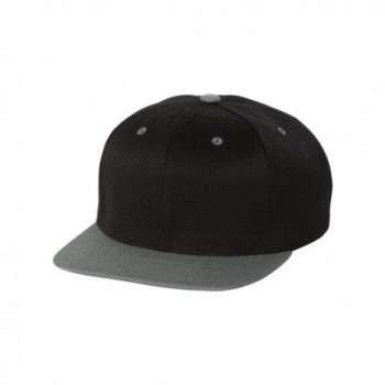 Flexfit - One Ten Flat Bill Snapback Cap - 110F - Black/ Grey - CC17YRNCHH5