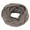 Kaisifei Women Warmer Unisex Soft Knit Cowl Infinity Scarf Shawl Wrap - Dark Gray - CM12MYDQC3R