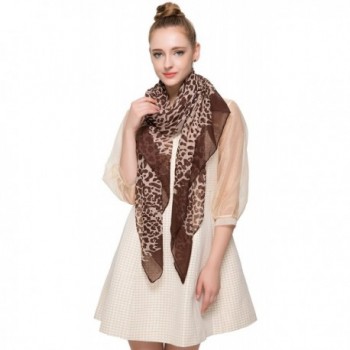 African Leopard Print Scarf with Panther Face Fashion Shawl Lightweight ...