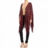 Anna Kaci Oversized Evening Burgundy Onesize in Fashion Scarves