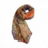 BESSKY Fashion Chiffon Printed Orange in Wraps & Pashminas