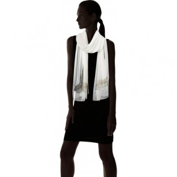 Collection Womens Solid Feather ivory in Fashion Scarves