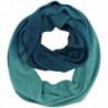 Gradient Knit Infinity Scarf - Aqua blue - C1110C3WNJN