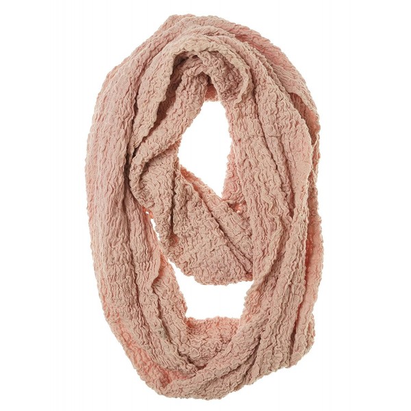 Echo Design Women's Textured Stretch Cloud Stich Infinity Scarf - Rose Pink - C41266XRVQH