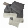 Olann White Contrast Scarf Beanie