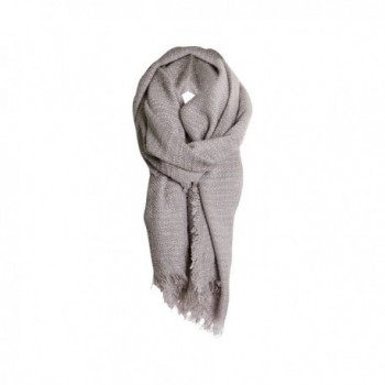 Heather Gray Solid Cozy Color Womens Fashion Warm Winter Blanket Scarf Scarves - C31877EOZ9T