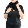 Silky Black Infinity Scarf Women