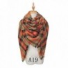 YOUNG RONG Women's Stylish Warm Blanket Long Scarves Grid Winter Large Scarf - A19 - CM186UIZNG6