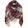 Women's Plaid Scarf Oversized Fall/Winter Blanket Wrap Shawl - Camel - C7187N38MQX