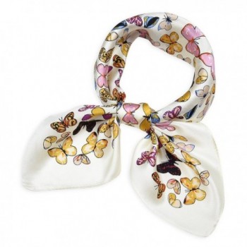 Mulberry Scarves Colorful Butterfly Anti flash - Colorful Butterfly Anti-flash White - CU184KLYE2C