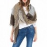 Jusfitsu Women's Fashion Warm Wool Cashmere Bevel Tassels Scarf Wrap Shawl - Brown - C7186XREZGA