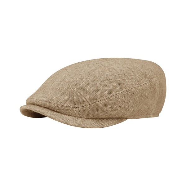 MG Unisex Linen Ivy Cap-2145 - Mocha - CH11WUAQJD1