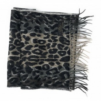 Annys 100 Pure Cashmere Scarf - Leopard Print - CQ188YAGQZX