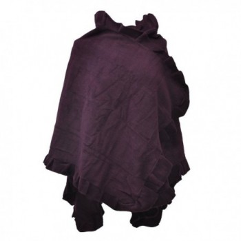Toutacoo- Women's Fleece Poncho - 06-purple - CS11JCCL8JB
