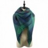 Zando Blanket Fashion Winter Scarves - Green Plaid Scarf - C6185L37LM6