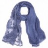 FanShou Women Cotton Shawl Wrap Lightweight Long Winter Warm Plaid Blanket Scarf - Navy - C9186L8K5K6