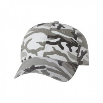 Camouflage Cotton Twill Adjustable Baseball Caps in 5 Colors - Grey Camo - C811Y1H3TI5