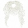 Falari Vintage Women Lace Scarf With Fringes Polyester - Style 1 - White - CI186ZHKL0Z