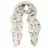 FranterdWomen Penguin Print Voile Rectangle Scarves - White - CW120HETWJP