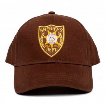 Walking Dead Sheriffs Appliqu%C3%A9 Unisex Adult in Men's Baseball Caps