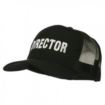 Director Embroidered Mesh Back Cap - Black - CR11PN6H10F