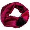 PaisleyMen W omen Fashion All Season Pashmina Silk Soft Warm Large Scarf Wrap Shawl - Fuschia Black - CE128FURKYH