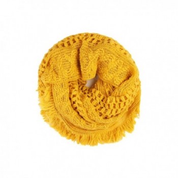 MYS Collection Soft Winter Infinity Scarf (Mustard) - C3186NRQH0R