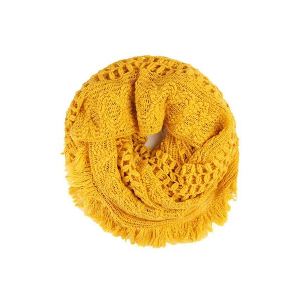 MYS Collection Soft Winter Infinity Scarf (Mustard) - C3186NRQH0R