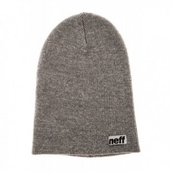 Neff Mens Optic Heather Beanie Hat - Grey - C911C8ZN7TD