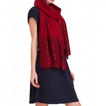 TLIH Womens Splicing Embroidered Scarf