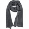 AN1225 Men's- Women's or Kids Basic Plain Knit Solid Color Scarf Muffler- Easy Neck Wrap - Gray - CM12MXEZMLM