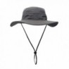 Mazo Quick-Dry Sun Hat Breathable Mesh Camping Hat Outdoor Fishing Cap - Gary - C711VKDMEIJ