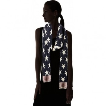 Luks Womens America Skinny Scarf Stars in Fashion Scarves