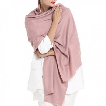 Blanket Cashmere Scarves Winter Pashmina - Pink - C91885H942N