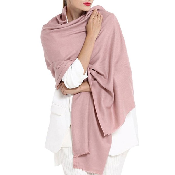 Blanket Cashmere Scarves Winter Pashmina - Pink - C91885H942N