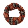 RW Soft & Cozy Knit Aztec Print Infinity Scarf - Rust - CF128F2MGUD